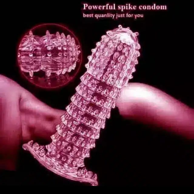 Strawberry flavour crystal condom