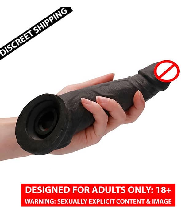Soft Silicon Men Reusable 8inch Dragon Condom With Extra Length And Girth Penis Sleeve For Men Black Sleeve