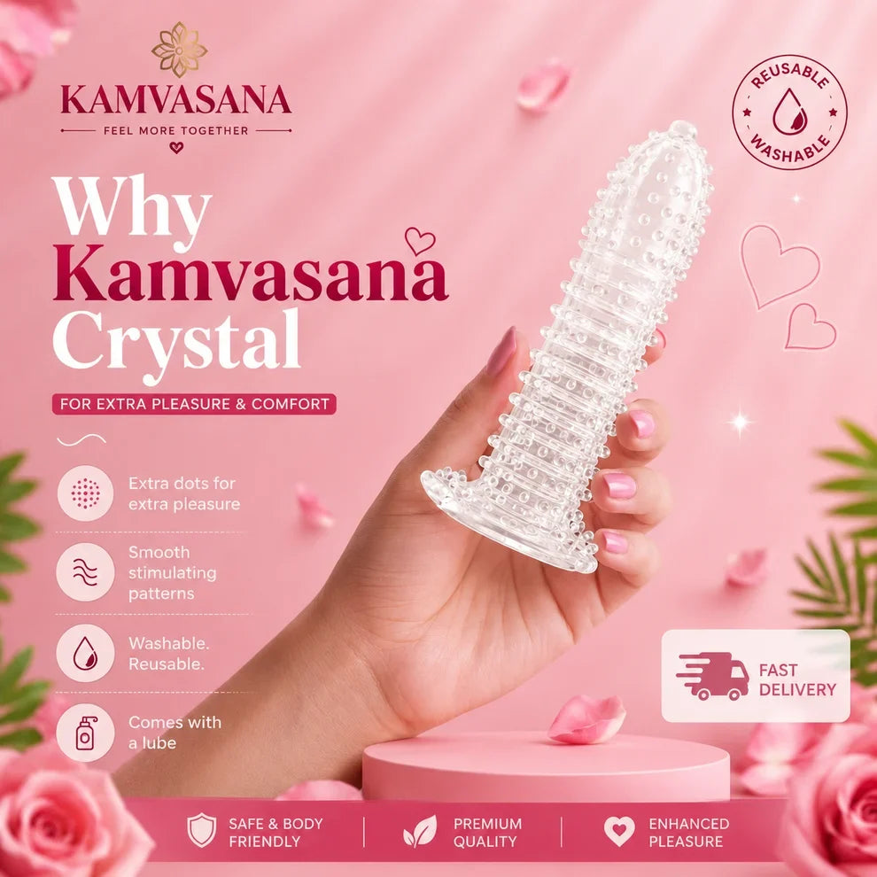 ||Wellora||Crystal Dotted Reusable Condom