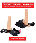 Hollow Strap On Dildo And Condom With Vibration||Male And Female