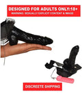 Hollow Strap On Black Dildo And Condom With Vibration||Male And Female