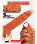 7 Inch Instant Size Increase Dragon Condom | Indian Skin Color | Best Silicon Material | Double Hole
