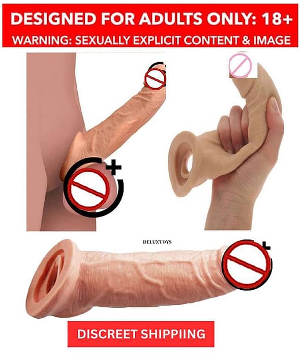 Soft Silicon Men Reusable Dragon Condom With Extra Length And Girth Extension | Penis Sleeve For Men