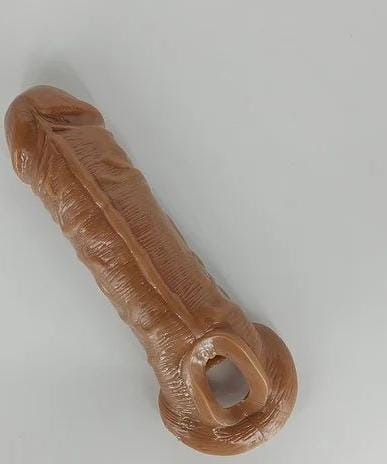 Soft silicon men Reusable brown Dragon Condom With Extra lenght