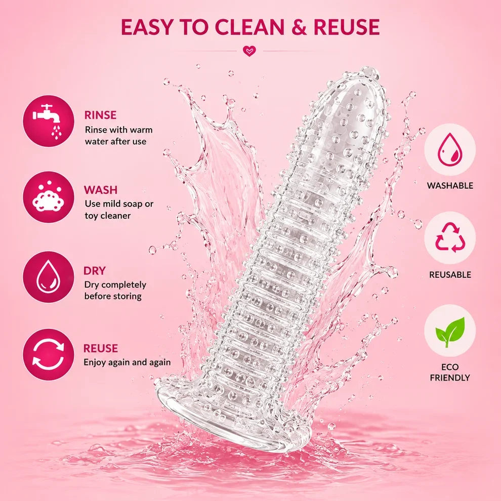 ||Wellora||Crystal Dotted Reusable Condom