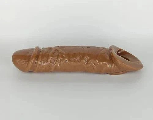 Soft silicon men Reusable brown Dragon Condom With Extra lenght