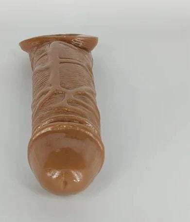 Soft silicon men Reusable brown Dragon Condom With Extra lenght