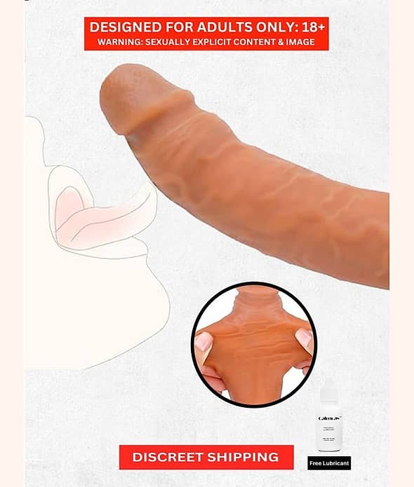 7 Inch Instant Size Increase Dragon Condom | Indian Skin Color | Best Silicon Material | Double Hole
